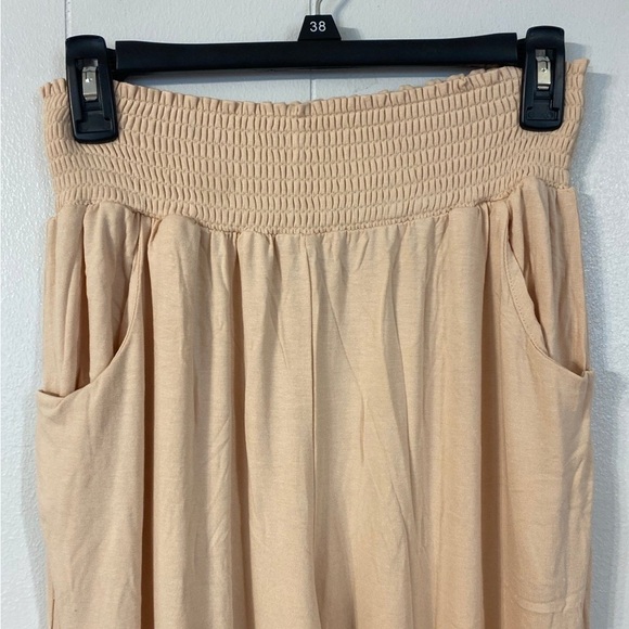 Echic Smocked Waist Flowy Pants NWT size XL - Picture 4 of 9